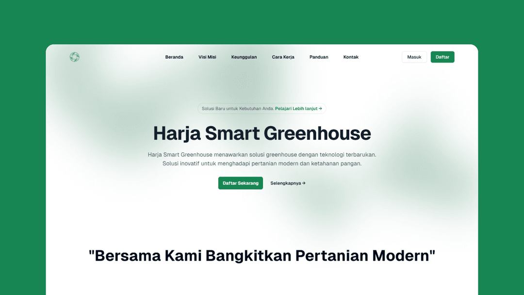 Harja Smart Greenhouse